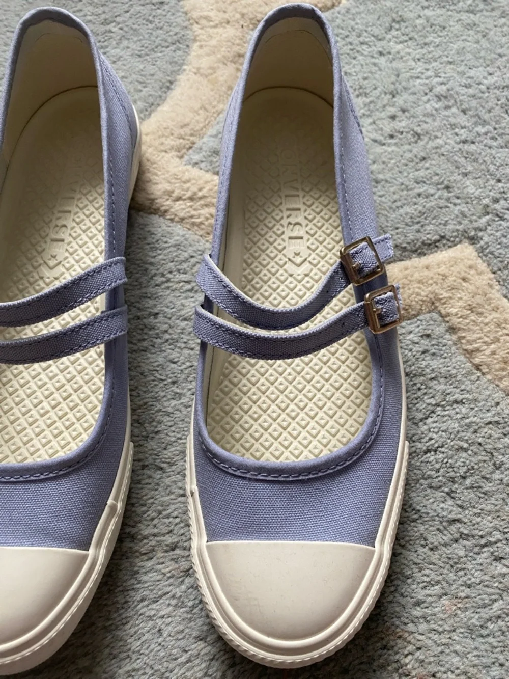 Converse Classic Double-Strap Mary Jane Sneakers in Lavender Size 9.5 New - Picture 5 of 12